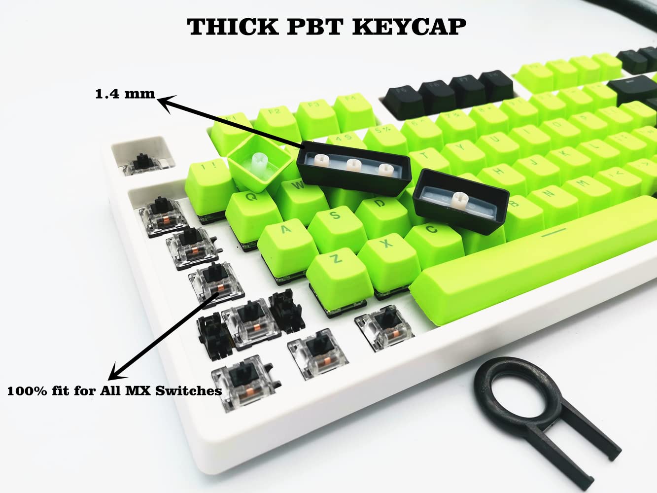 Amazon.co.jp: カスタムキーキャップ 60パーセント、87/104キー ダブル